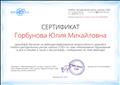 Сертификат обучения на вебинаре в Учебно - методическом центре " Школа 2100" по теме " Инклюзивное образование в ДО"